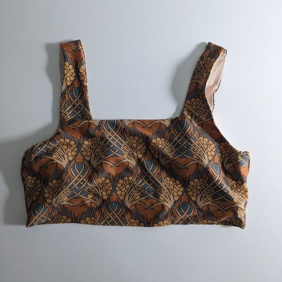 Albion Golden Hour Olivia Swim Crop & Sea Salt Ruched High-Waisted Bottoms XXL - Picture 2 of 10